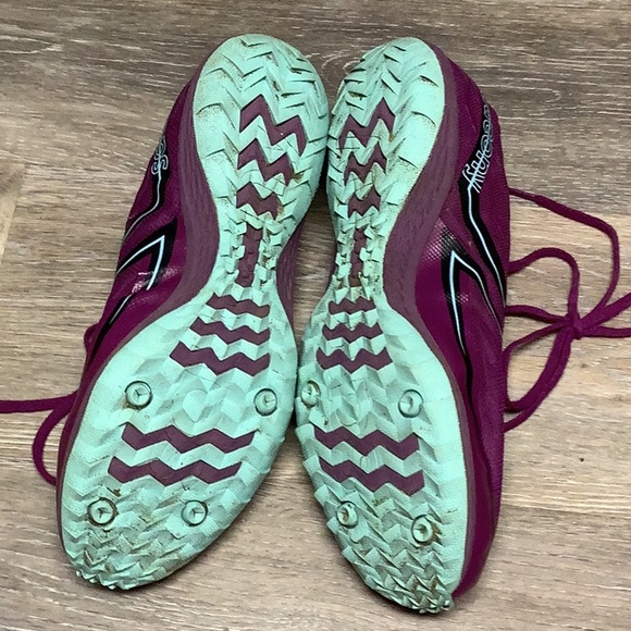 Saucony Purple XC Running Shoes women 7.5 - Picture 3 of 4